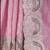 Pink Soft Woven South silk saree With contrast embroidered Floral work designer blouse