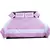 5 Piece Pink Embroidered Silk Double Bed Cover Diwali Gift 341