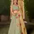  Pista-Yellow Dori Zari Sequins Embroidered Georgette Lehenga Choli For Wedding