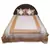 5 Piece Cream N White Silk Double Bedcover Set Diwali Gift 364