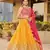 Yellow-Pink Zari Sequins Embroidered Art Silk Lehenga Choli