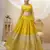 Yellow Zari And Sequins Embroidered Georgette Lehenga Choli For Wedding