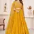Yellow Zari Sequins Embroidered Georgette indian wedding lehenga dress latest design