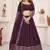 Wine Zari Sequins Embroidered Georgette Designer Wedding Lehenga Choli