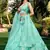 Seductive Blue Multiple Sequins And Thread Embroider Net Lehenga Choli