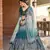 Blue Thread And Sequins Embroidered Chinon Designer Lehenga Choli