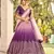 Phenomenal Purple Thread And Sequins Embroidered Chinon Designer Lehenga Choli