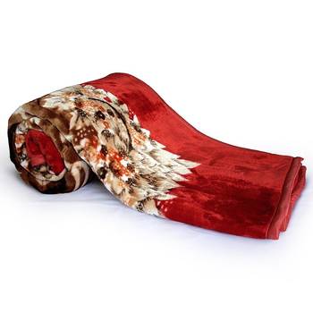 Designer Floral Print Double Bed Soft Mink Blanket Deepawali Gift 227 1