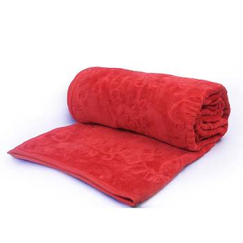 Stylish Floral Design Embossed Single Bed Blanket Diwali Gift 106 1