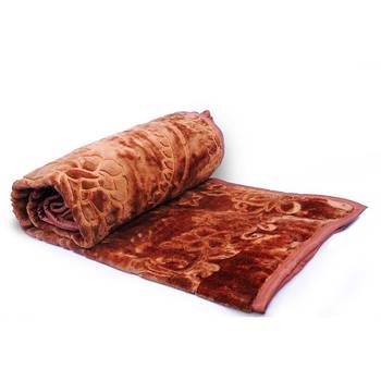 Delicate Furry Touch Embossed Single Bed Blanket Deepawali Special Gift 108 1