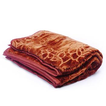 Delicate Furry Touch Embossed Single Bed Blanket Deepawali Special Gift 108 3