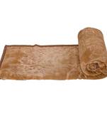 Rich Quality Camel Brown Single Bed Mink Blanket Diwali Gift 112