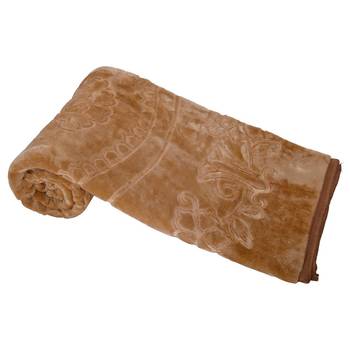 Rich Quality Camel Brown Single Bed Mink Blanket Diwali Gift 112 3