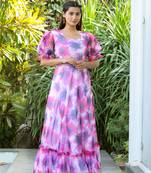 Trendy pink colour long kurti for ethnic and party looks
