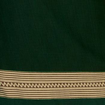 Dark-green printed crepe salwar 3