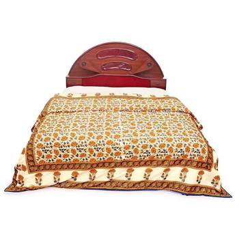 Jaipuri Style Golden Print Double Bed Ac Comforter Diwali Special Gift 301 2