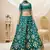 Green Sequins Foil & Zari Embroidered Art Silk Lehenga Choli