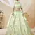  Pista Green Sequins Foil & Zari Embroidered Art Silk Designer Lehenga Choli