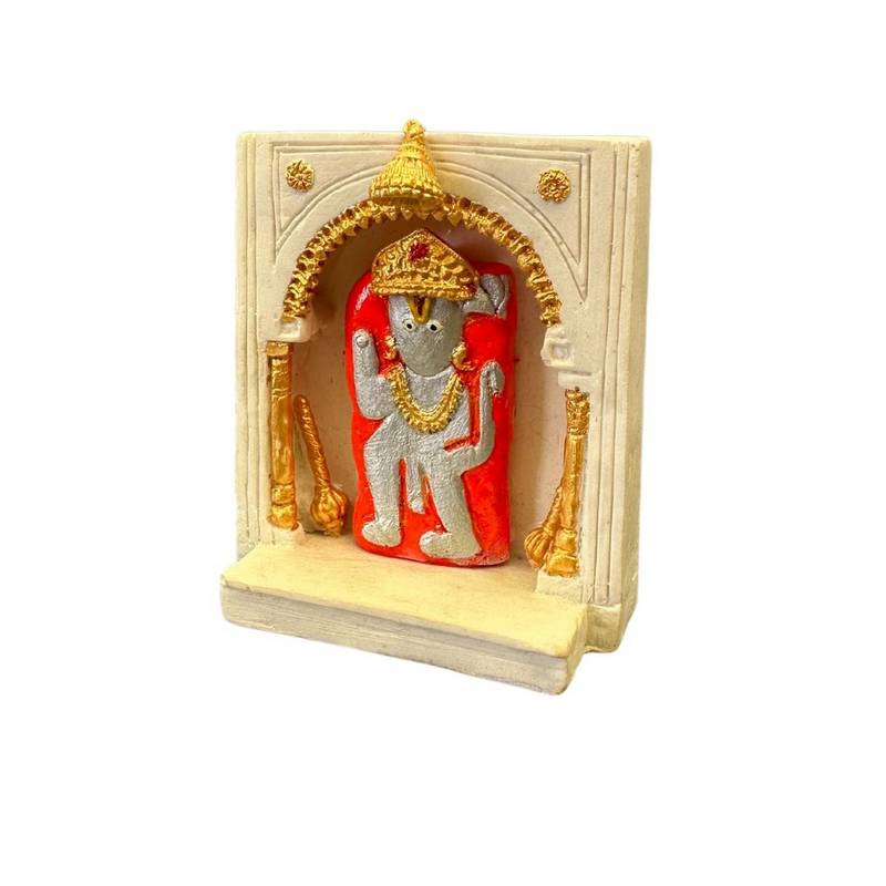 Balaji Maharaj Multicolor Idol In Marble For Car Dashboard Office Table And Home Temple