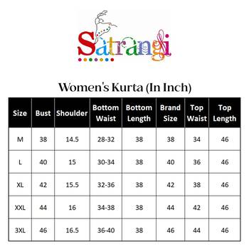 Satrangi women's green cotton embroidered 3/4th sleeve round neck kurta set 5