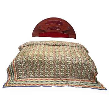 Handblock Print Multicolor Cotton Double Bed Dohar Diwali Gift 308 2