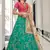 Fetching Green Thread Zari Dori And Sequins Embroidered Art Silk Lehenga And Pink Choli