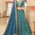  Blue Thread Zari Dori And Sequins Embroidered Art Silk Designer Lehenga Choli