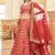 Fetching Red Thread Zari Dori And Sequins Embroidered Art Silk Wedding Lehenga Choli