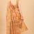Korams Design Peach Designer Cotton LInen Woven Saree With Blouse For Women