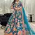 Fetching Blue Dori And Sequins Embroidered Art Silk Floral Designer Lehenga Choli
