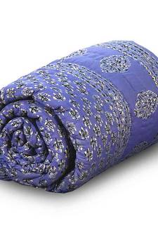 Pure Cotton Jaipuri Handblock Single Bed Comforter Deepawali Special Gift 209