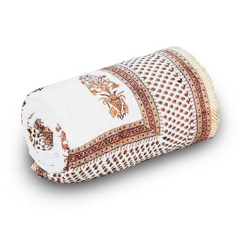Designer Floral Block Print Single Bed Comforter Diwali Special Gift 210 1