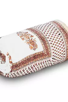Designer Floral Block Print Single Bed Comforter Diwali Special Gift 210