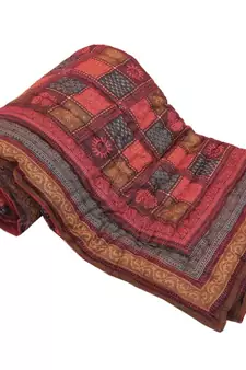 Ethnic Jaipuri Print Cotton Double Bed Razai Quilt Deepawali Special Gift 301
