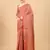 Pink Designer Cotton LInen Woven Saree With Blouse For Women