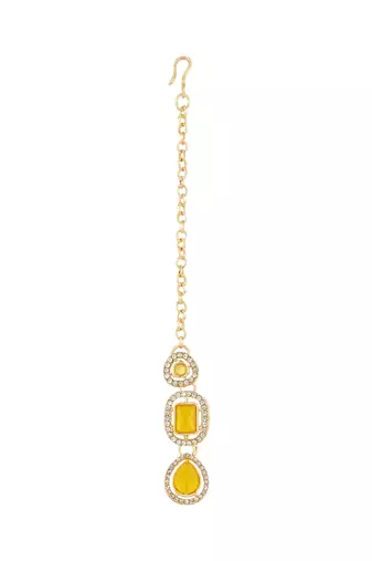traditional kundan & stone choker necklace jewellery with earrings & maang tikka set