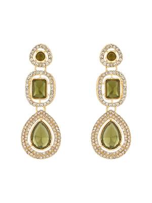 traditional kundan & stone choker necklace jewellery with earrings & maang tikka set 3