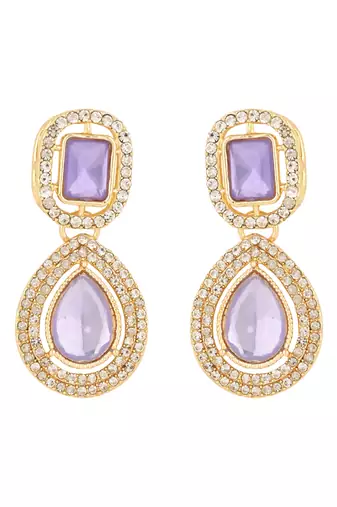 stylish traditional kundan stone necklace jewellery set