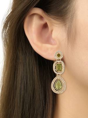 traditional kundan & stone choker necklace jewellery with earrings & maang tikka set 5
