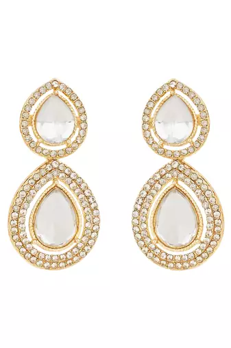 traditional kundan & stone studded choker necklace jewellery with earrings set
