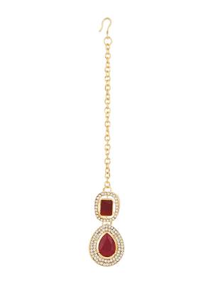 stylish traditional kundan stone necklace jewellery set 4