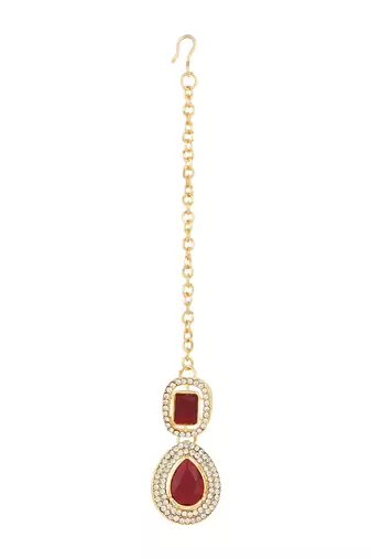 stylish traditional kundan stone necklace jewellery set