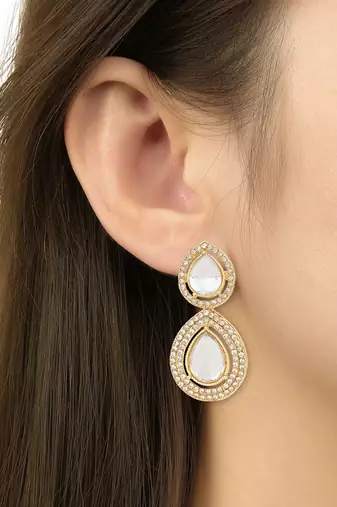 traditional kundan & stone studded choker necklace jewellery with earrings set