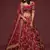 Maroon Thread Zari Dori And Sequins Embroidered Art Silk Lehenga Choli For Wedding