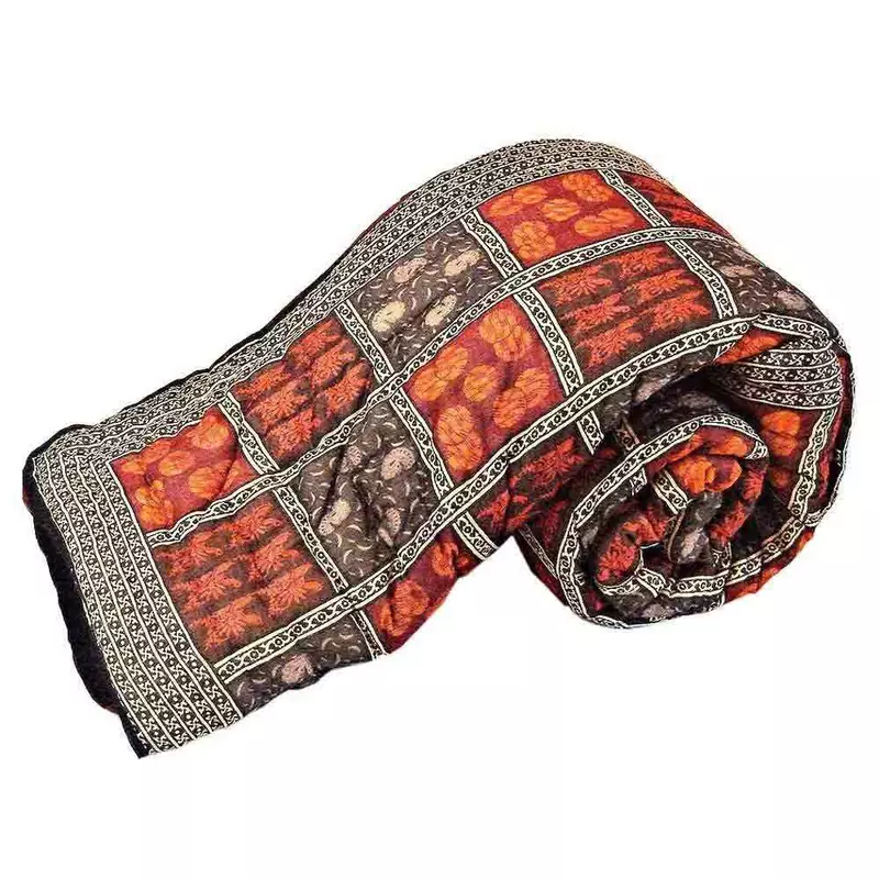 Jaipuri Hand Block Cotton Double Bed Razai Quilt Deepawali Gift 316