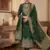 Green Chanderi Banarasi silk zari woven design dress material