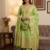 Pista Chanderi Banarasi silk zari woven design dress material