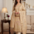 Cream Chanderi Banarasi silk zari woven design dress material