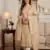 Cream Chanderi Banarasi silk zari woven design dress material