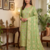Pista Chanderi Banarasi silk zari woven design dress material